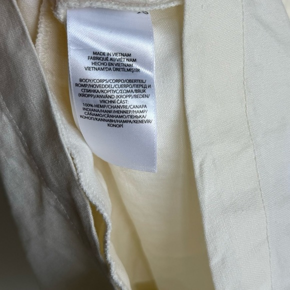 NWT Polo by Ralph Lauren White Turkish Hemp Cotton Romper - Picture 8 of 8